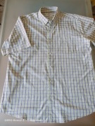 Koszula męska XXL, 44, casual, kratka, krótki rękaw 