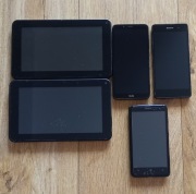 Samsung s2 i j3, redmi 7a, nokia, xperia + 2 tablety