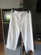 Damskie spodnie 7/8 kuloty len bawełna Smith&Soul M