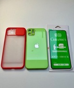 2 Nowe Etui, Case, Obudowa iPhone 11 PRO NAX, szkło ekran