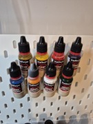 Organizer / uchwyt dla farb Vallejo mocowany do ikea skadis