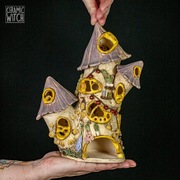 CERAMIC WITCH Domek ceramiczny na świeczkę