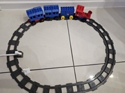 Lokomotywa Mega Bloks tory kolejowe klocki