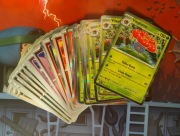 Zestaw 42 Oryginalne karty Pokemon Holo i Revers z setu Phantasmal Flames