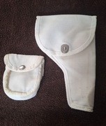 Włoski zestaw policja biały kabura pistolet i na  kajdanki carabinieri