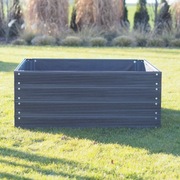 Podwyższona grządka z kompozytu 109x109x44 cm. Skrzynia na warzywa