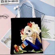 Torba bawełniana z postacią w stylu retro anime – Candy Candy!