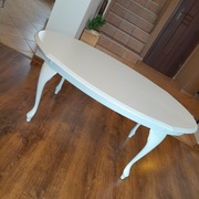 Stolik biały drewniany