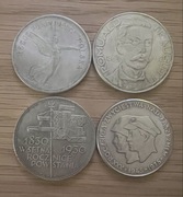 Zestaw czterech monet: Nike, Sztandar, Traugutt