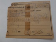 Schnellzugzuschlagkarte-1943r. Standorf-Liegnitz.Stanowice-Legnica.Pociag
