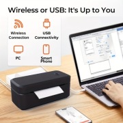 Etykieciarka, drukarka termiczna, kurierska Marklife X4, czarna - NOWA