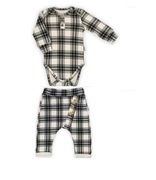Bamar Nicol Zestaw Body Polo i Spodnie Krata Rozmiar 80