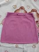 Welurowa różowa prążkowana w paski spódnica Primark 38 jak nowa