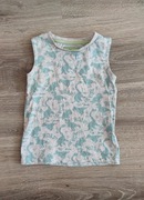 Koszulka bez rękawów dinozaury dla chłopca r.80/86