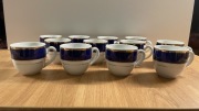 Filiżanki kawowe Royal Crown Kobaltowe Bavarian Style 12szt