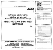 Schaffer 3345 3350 3360 3450 3460 3550 3560 Operators Instrukcja obsługi PL