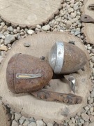 DWIE PRZEDWOJENNE LAMPY ROWEROWE - ROWER WH