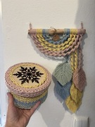 Komplet - makrama + koszyk