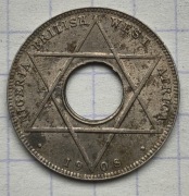 01278 Brytyjska Afryka Zachodnia 1/10 pensa 1908 