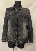 Chillin Kurtka jeans grafitowa rozmiar 36