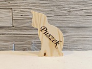 Kot z grawerem "PUSZEK"