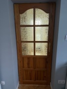 DRZWI WEWNĘTRZNE SOSNOWE Z PRZESZKLENIEM 