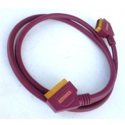 Kabel Euro Scart Schwaiger 1,5m pozłacane złącza