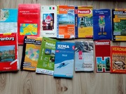 Stare mapy plany miast zestaw 14 sztuk