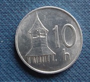 Moneta Słowacja 10 Halerzy 1993