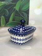 Maselnica maselniczka duża głęboka 166a ceramika Bolesławiec Z.C.B.