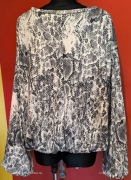 Świetna bluzka bluzeczka babka wzór wąż 