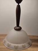 Lampa sufitowa z drewnem Art Deco