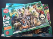 Puzzle dla dzieci z efektem 3D. Z motywem zwierząt. Playtive