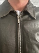 Kurtka Skórzana Męska brązowa firmy COTTONFIELD L