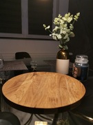 Taca dębowa okrągła lite drewno 100% naturalne Eko 