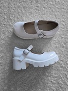 Lakierowane Platformy Mary Jane w stylu Y2K Lolita Vintage - Rozmiar 37