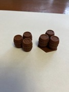 Elementy zamienne 3D do gry „Frosthaven” Beczki x2