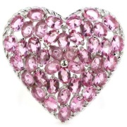 Pierścionek Morganit serce