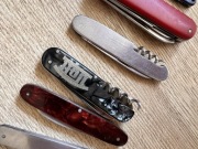 Zestaw starych scyzoryków , noży, lata 70-90, PRL