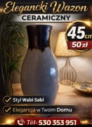 Wazon ceramiczny 45 cm wysokość 