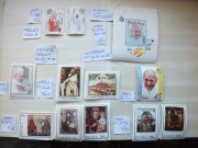 zestaw 12szt. znaczki Fi 3186 Blok 143 Polska 1979/1991r. PAPIEŻ ŚWIĘCI