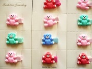 Ozdoba do włosów, miś na edytce 12 szt.