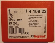 Wyłącznik różnicowo nadprądowy B20A LEGRAND 410922