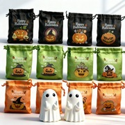 OZDOBNE WORECZKI HALLOWEEN – 24 ! SZTUK Z NADRUKIEM  + 2 figurki ducha 