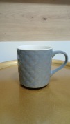 Duży kubek ceramiczny szary tłoczony AMBITION glamour 430ml loft Grey 