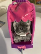 Piesek zabawka z wózkiem 