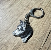 Shiba Inu posrebrzany brelok z karabińczykiem