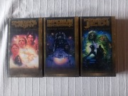 Zestaw kaset VHS z Gwiezdnymi Wojnami.