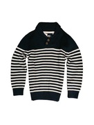 C&A śliczny nowy bawełniany sweter dziecięcy z kołnierzem rozm 116 