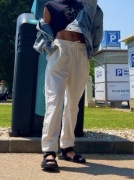 proste spodnie i top H&M, spodnie założone raz